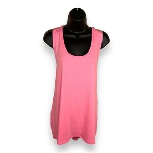 XL ATHLETIC WORKS BARBIE NEON PINK TANK SLEEVELESS STRETCH ACTIVEWEAR